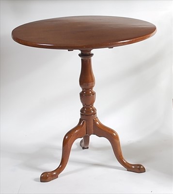 Lot 1477 - A George III mahogany pedestal tripod table,...