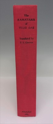 Lot 1002 - GROWSE, F.S. (trans), The Ramayana of Tulsi...