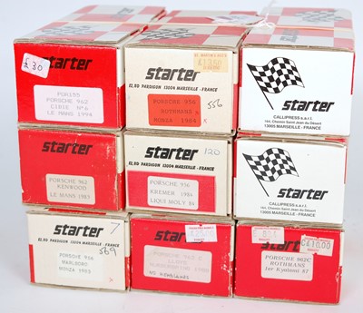 Lot 1530 - Nine various boxed resin 1/43 scale Starter...