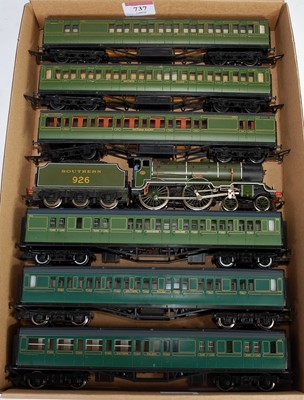 Lot 737 - Tray containing Southern olive green Schools...