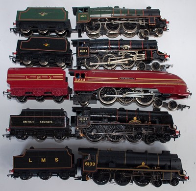 Lot 739 - Five mixed makes LMS outline engines and...