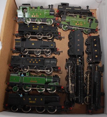 Lot 771 - 11 LNER locomotives whitemetal 0-8-0 engine...