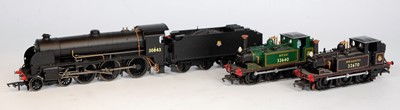 Lot 774 - A Hornby BR black 4-6-0 engine and tender No....