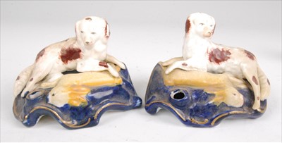 Lot 1131 - A pair of Victorian Staffordshire...