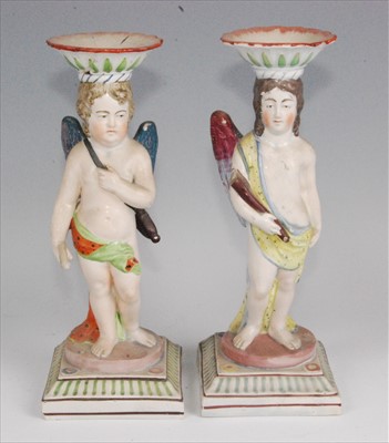 Lot 1099 - An early 19th century pearlware figural...