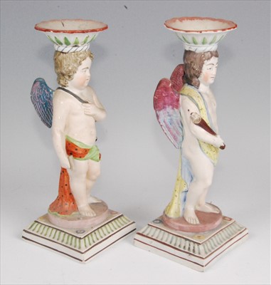Lot 1099 - An early 19th century pearlware figural...