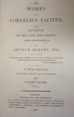 Lot 1028 - Murphy, A.(transl) The Works of Cornelius...