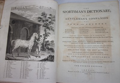 Lot 1034 - The Sporting Dictionary, The Gentleman’s...