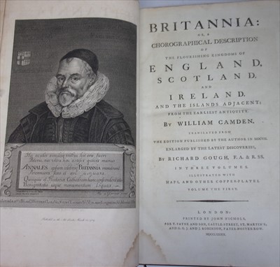Lot 1042 - CAMDEN, William, Britannica: or a...