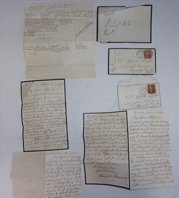 Lot 1048 - Annotated envelope stating 'Papers relating to...