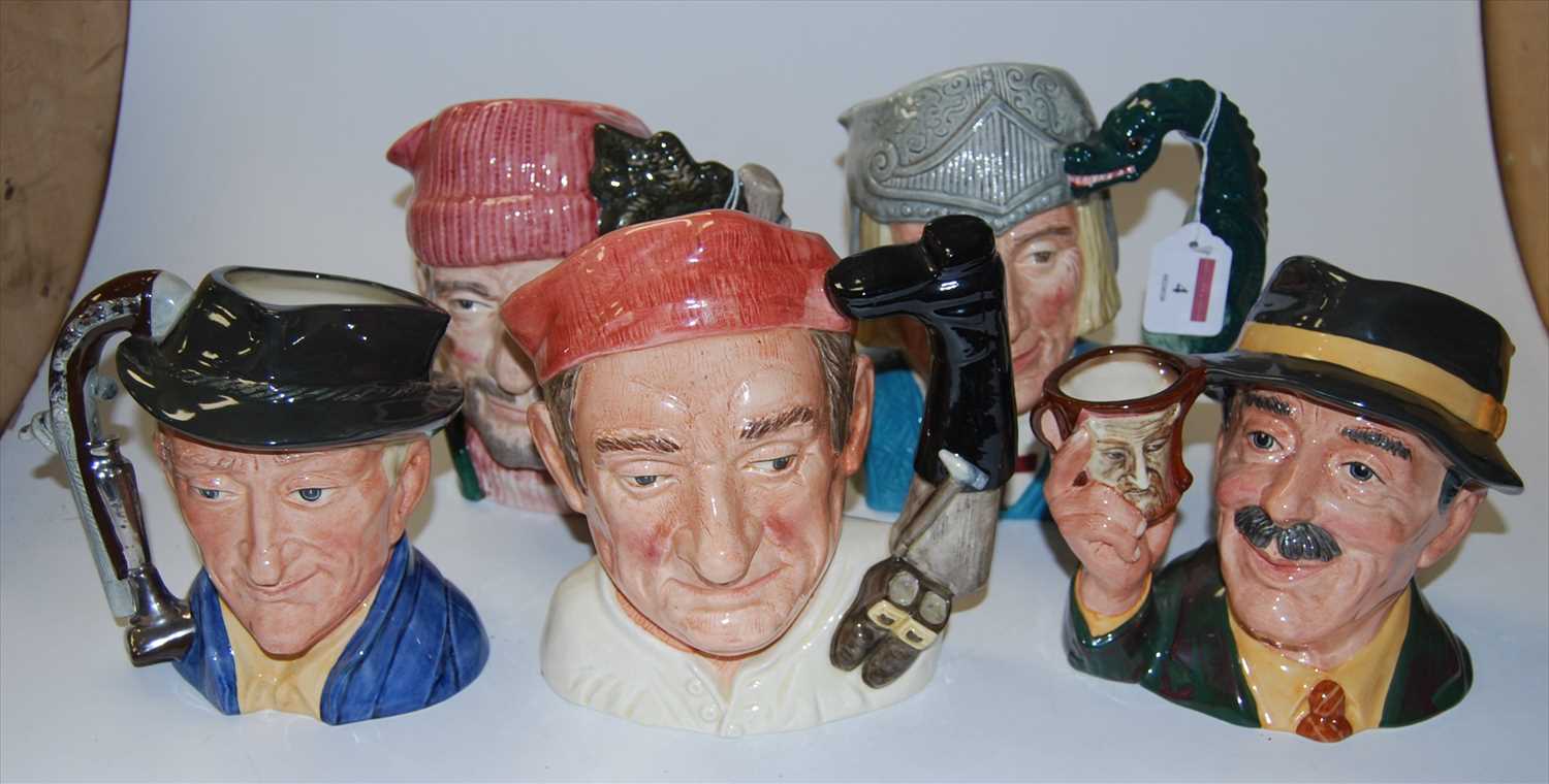 Lot 4 - A collection of seven Royal Doulton character...