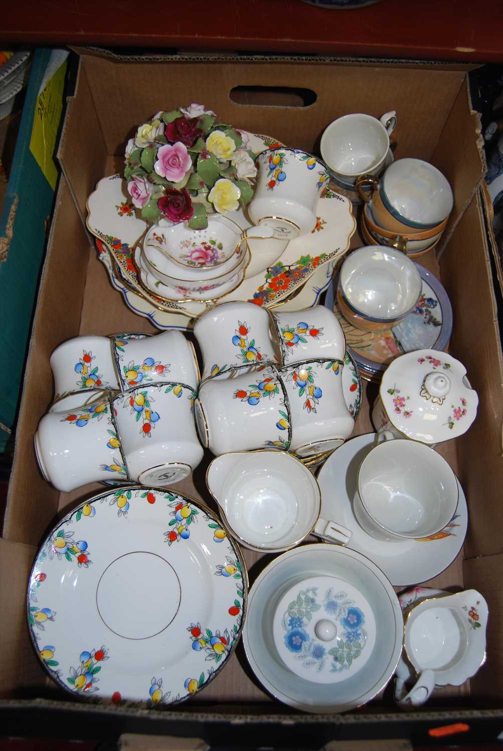 Lot 38 - A Wetley China part tea service; together with...