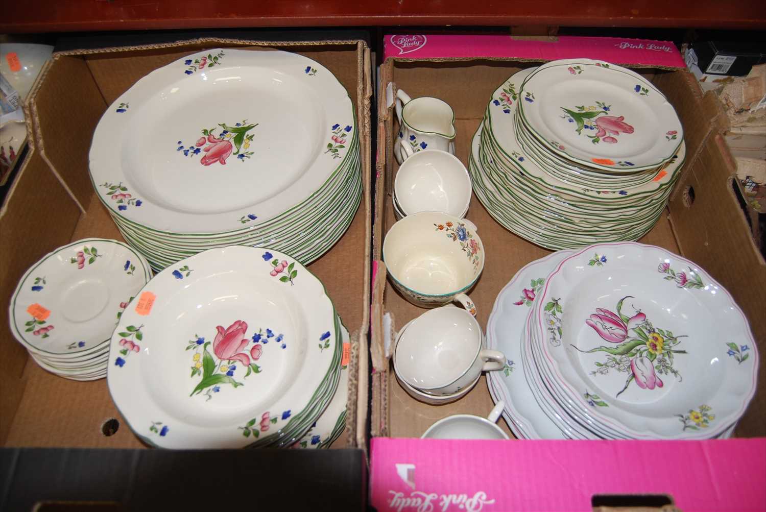 Lot 40 - A Spode part dinner service in the Marlborough...
