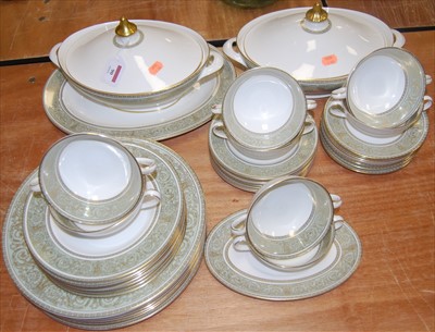 Lot 90 - A Royal Doulton eight place setting dinner...
