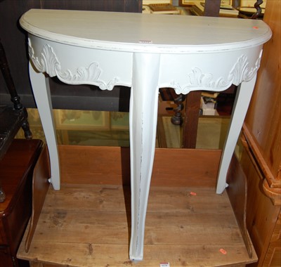 Lot 1174 - A contemporary French style grey painted...