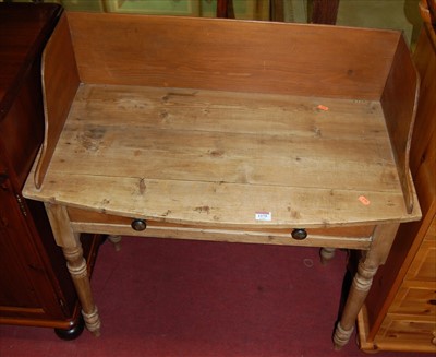 Lot 1175 - A reclaimed pine bowfront three-quarter...