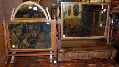 Lot 1205 - A 19th century mahogany and ebony strung swing...