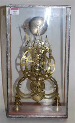 Lot 115 - An early 20th century brass cathedral skeleton...