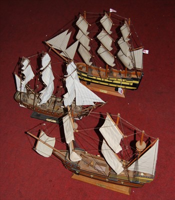 Lot 120 - A scratch built model of the ship HMS...