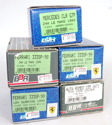 Lot 1551 - Five various boxed as issued BDR 1/43 scale Le...