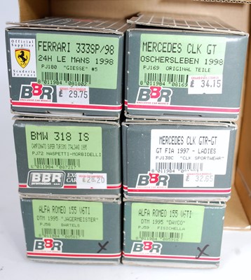 Lot 1555 - Six various boxed BBR 1/43 scale white metal...