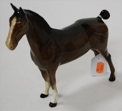 Lot 170 - A Beswick model of a horse, brown gloss finish