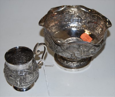 Lot 195 - An early 20th century Eastern white metal...