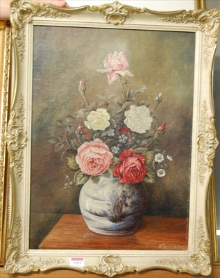 Lot 1002 - 20th century school - Still life study with...