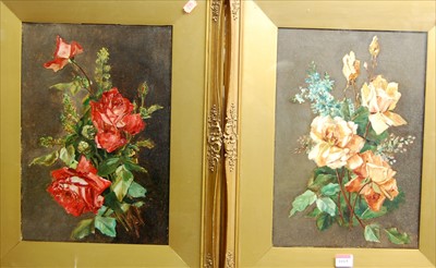 Lot 1015 - Early 20th century school - Pair; Still life...