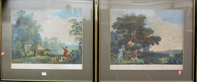 Lot 1017 - After Stubbs - a pair of colour engravings,...