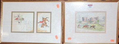 Lot 1041 - After Lionel Edwards - Pair; Any chance of a...