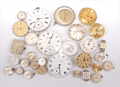 Lot 399 - A quantity of pocket and wrist watch movements...