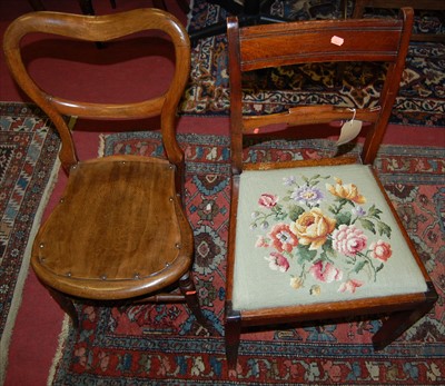 Lot 1261 - A 19th century mahogany barback single dining...