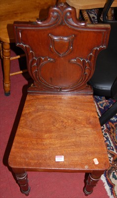 Lot 1264 - An early Victorian mahogany panelled seat...