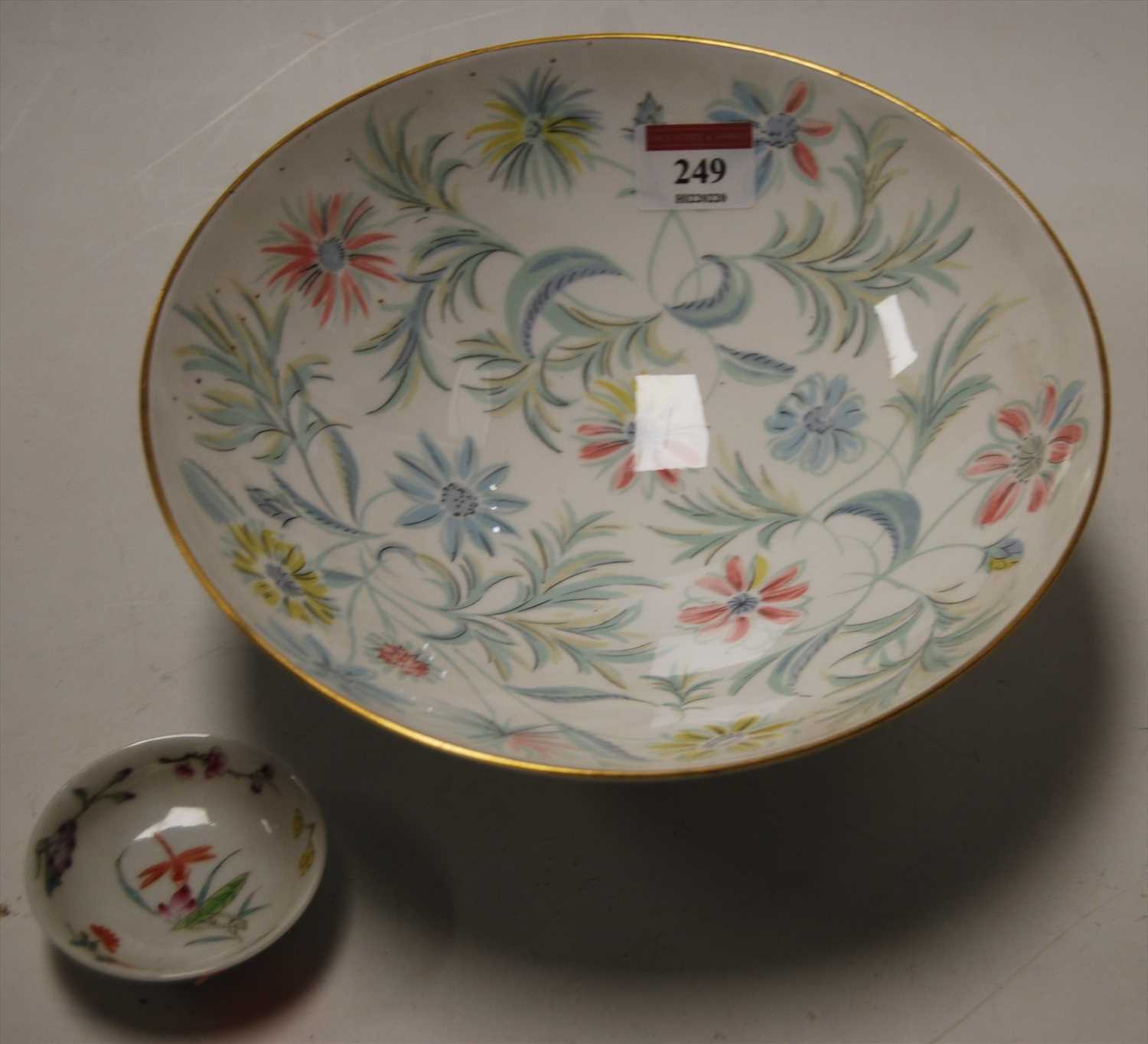 Lot 249 - A Minton porcelain footed bowl in the Vanessa...