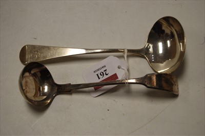 Lot 261 - A George III silver toddy ladle in the Old...