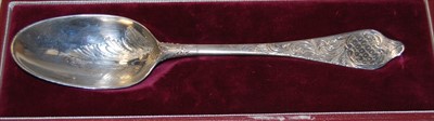 Lot 426 - A 19th century silver spoon, having embossed...