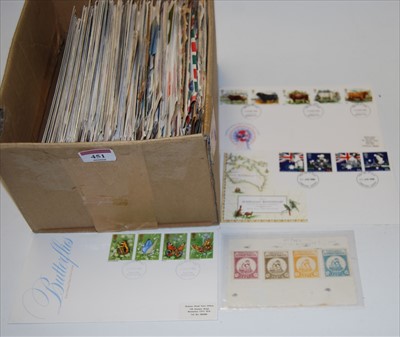 Lot 451 - A box of assorted loose first day covers,...