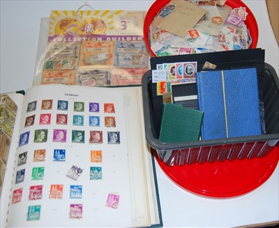 Lot 453 - A small stamp album and contents, mainly being...