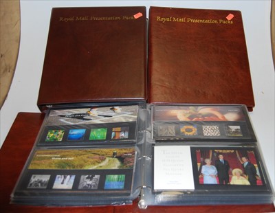 Lot 487 - Three folios of Royal Mail mint stamps to...