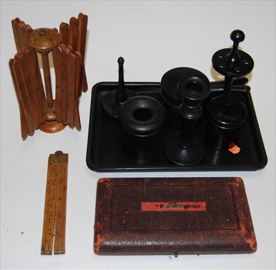 Lot 473 - An early 20th century ebonised dressing table...