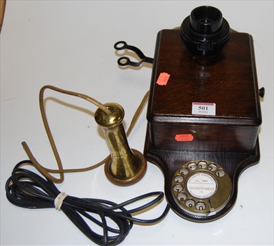 Lot 501 - A early telephone receiver