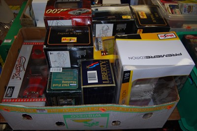 Lot 536 - One box of mainly 1/18 scale boxed diecasts to...