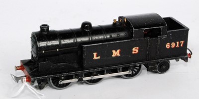 Lot 784 - Pre-war Hornby Dublo black LMS tank engine,...