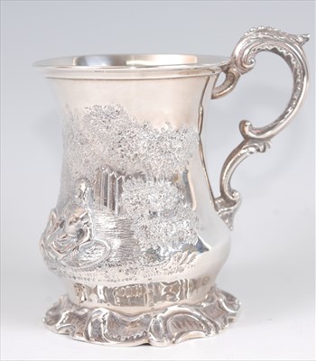 Lot 1159 - An early Victorian silver christening mug, the...