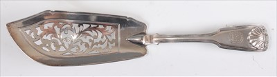 Lot 1166 - An early Victorian silver fish slice, in the...