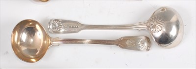 Lot 1165 - A pair of early Victorian sauce ladles, in the...