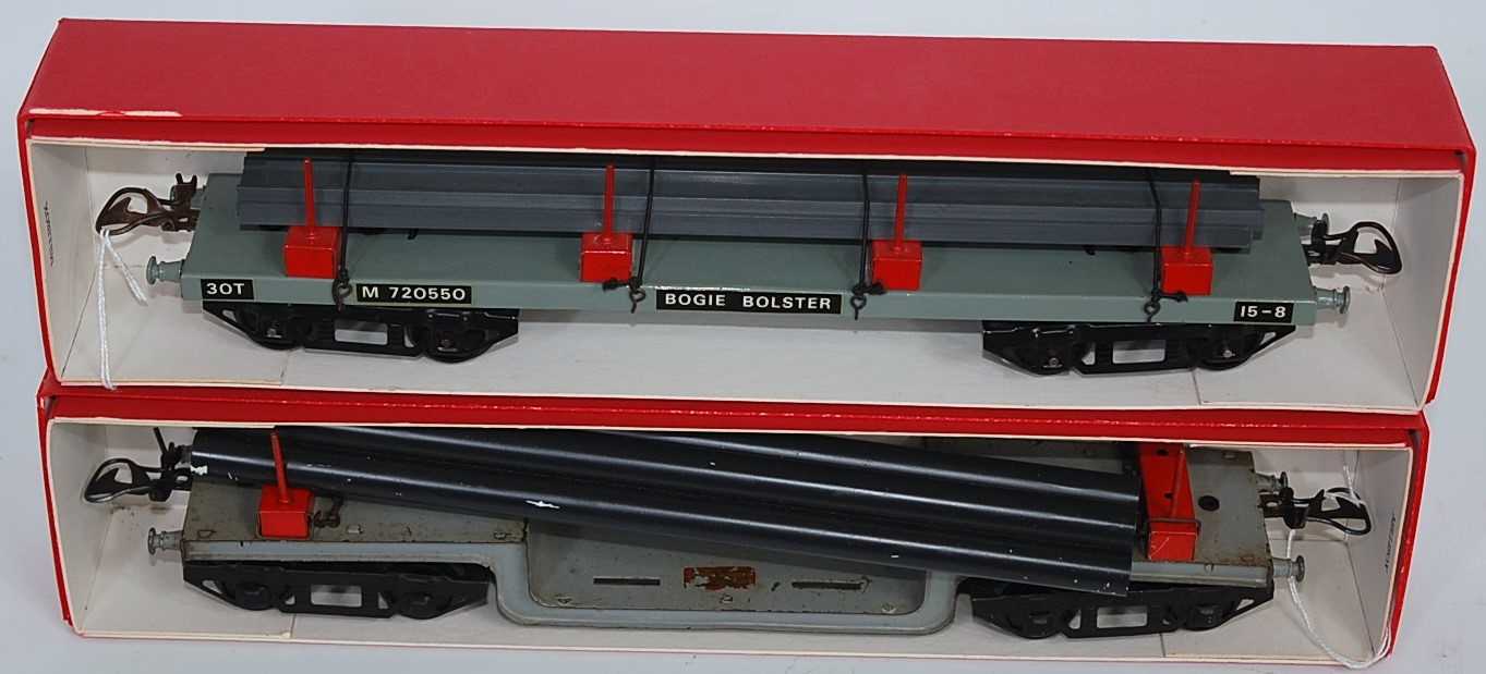 Lot 344 - Two No. 2 Hornby bogie wagons, total repaint...