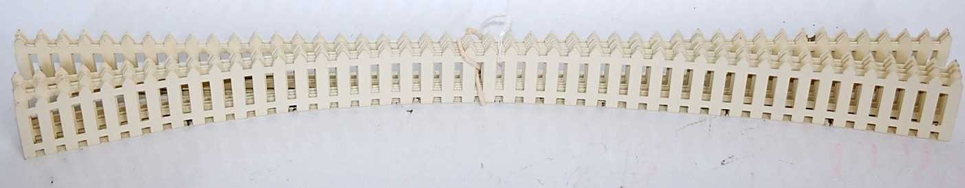 Lot 346 - Seven lengths repro Hornby paled fencing,...