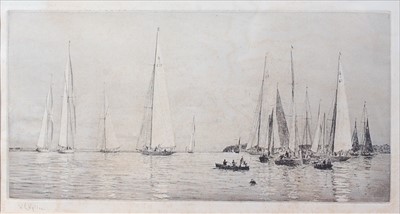 Lot 1389 - William Lionel Wyllie (1851-1931) - Sailing...